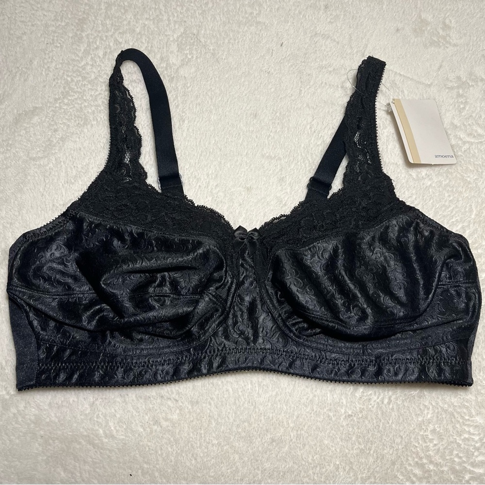 New Amoena  Annabell Black Women’s Bra Sz 38DD‎